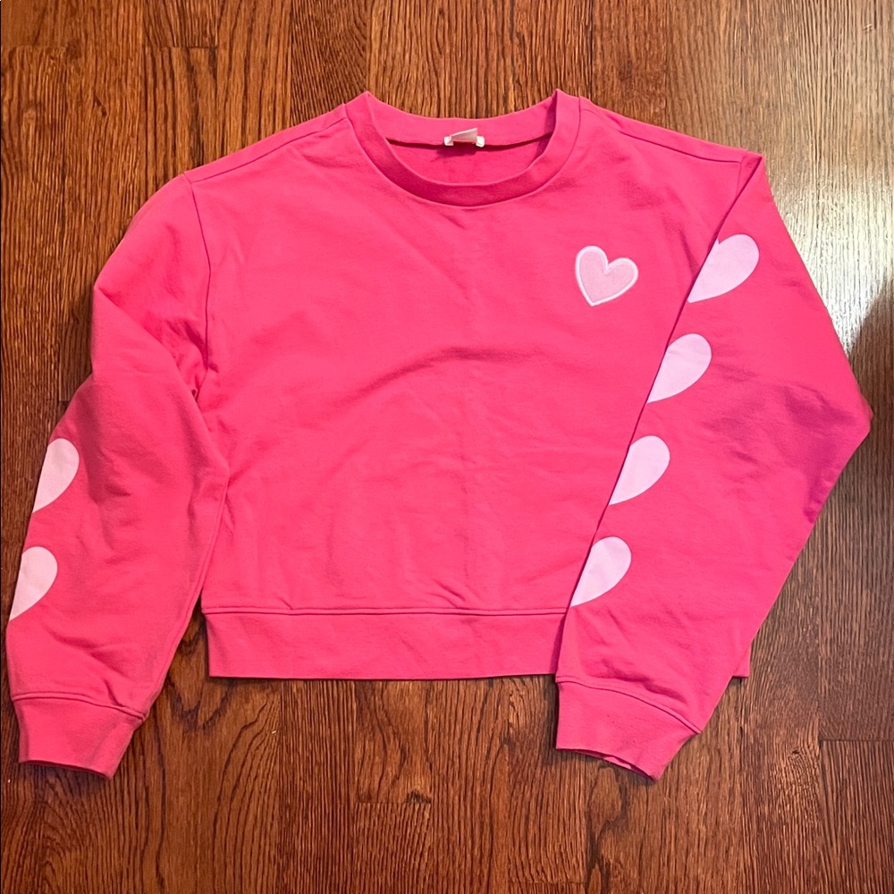 Crew Cuts Lightweight sweatshirt with heart accents